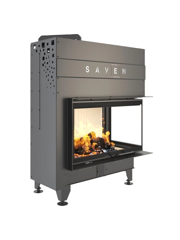 Caminetto ad angolo Inserto Apertura destra Energy Up 85x50x47 (17,0 kW) ECO