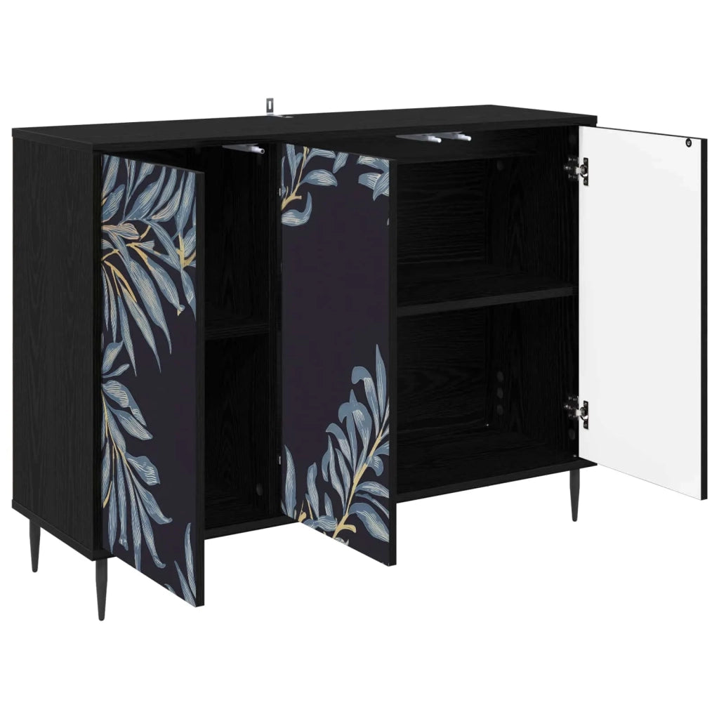 Credenza DOKKUM Rovere Nero 102 x 33 x 76 cm 8006977
