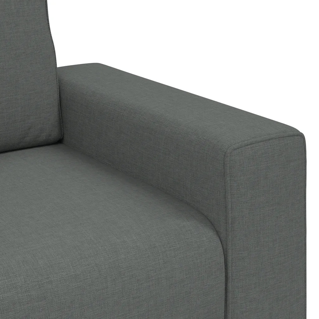 Divano a 2 Posti Grigio Scuro 180x77x82 cm in Tessuto 4105167