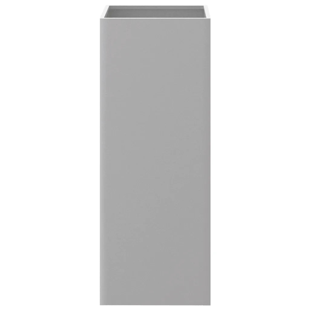 Fioriera | Cassetta per fiori | Vaso Argento 32x29x75 cm in Acciaio Zincato