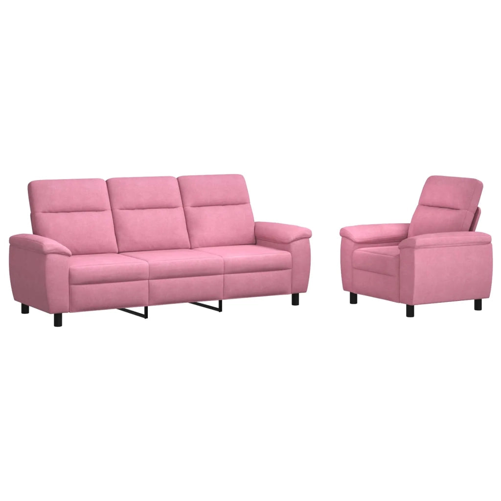 Set di divani 2 pcs Rosa Tessuto 3430632