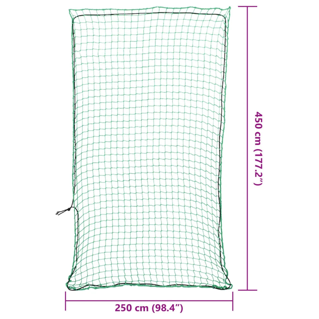 Rete per rimorchio telo di fissaggio del carico portapacchi con corda elastica 4,5 x 2,5 m PP verde 02_0042223