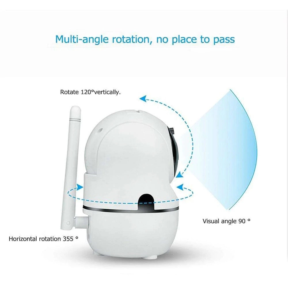 Trade Shop - Telecamera Ip Con Rilevamento Movimento Q-sx910 1080p Wireless Cloud Nanny Cam -