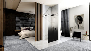 Parete Doccia Rea Aero Ombre Black/black 100