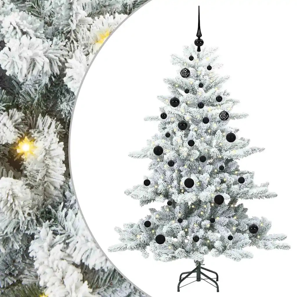 Albero di Natale Artificiale con Rami Pieghevoli Bianco 150 cm 3397706