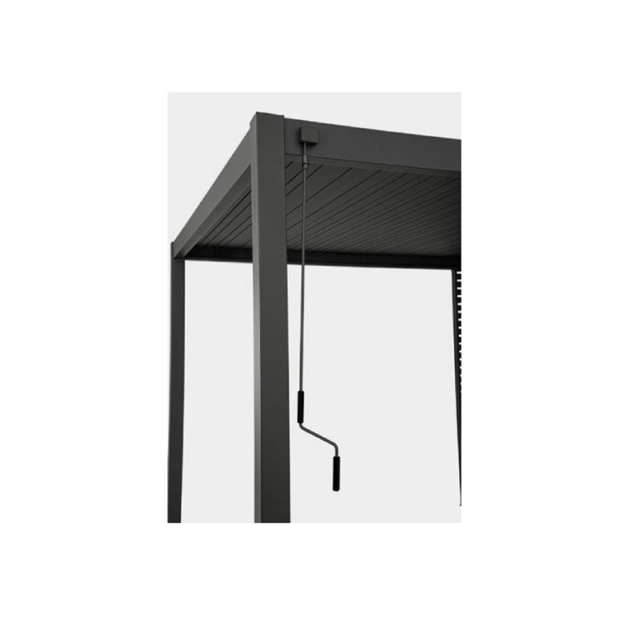 PERGOLA IN ALLUMINIO VERNICIATO A POLVERE(POLIESTERE) ANTRACITE 3.6X6.0X2.50H CM