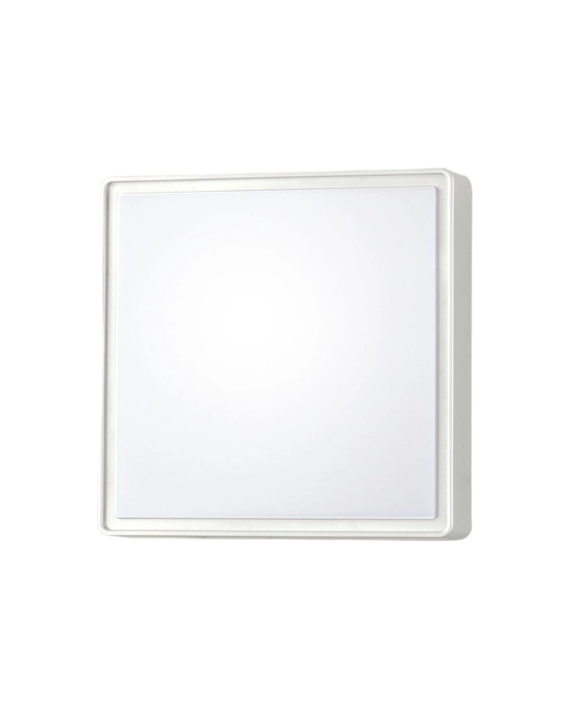 Oban Plafoniera LED Quadrata 15W 1900lm 4000K Bianco in Policarbonato IP65 per Esterni e Interni - Made in Italy - Codice 3205-62-102