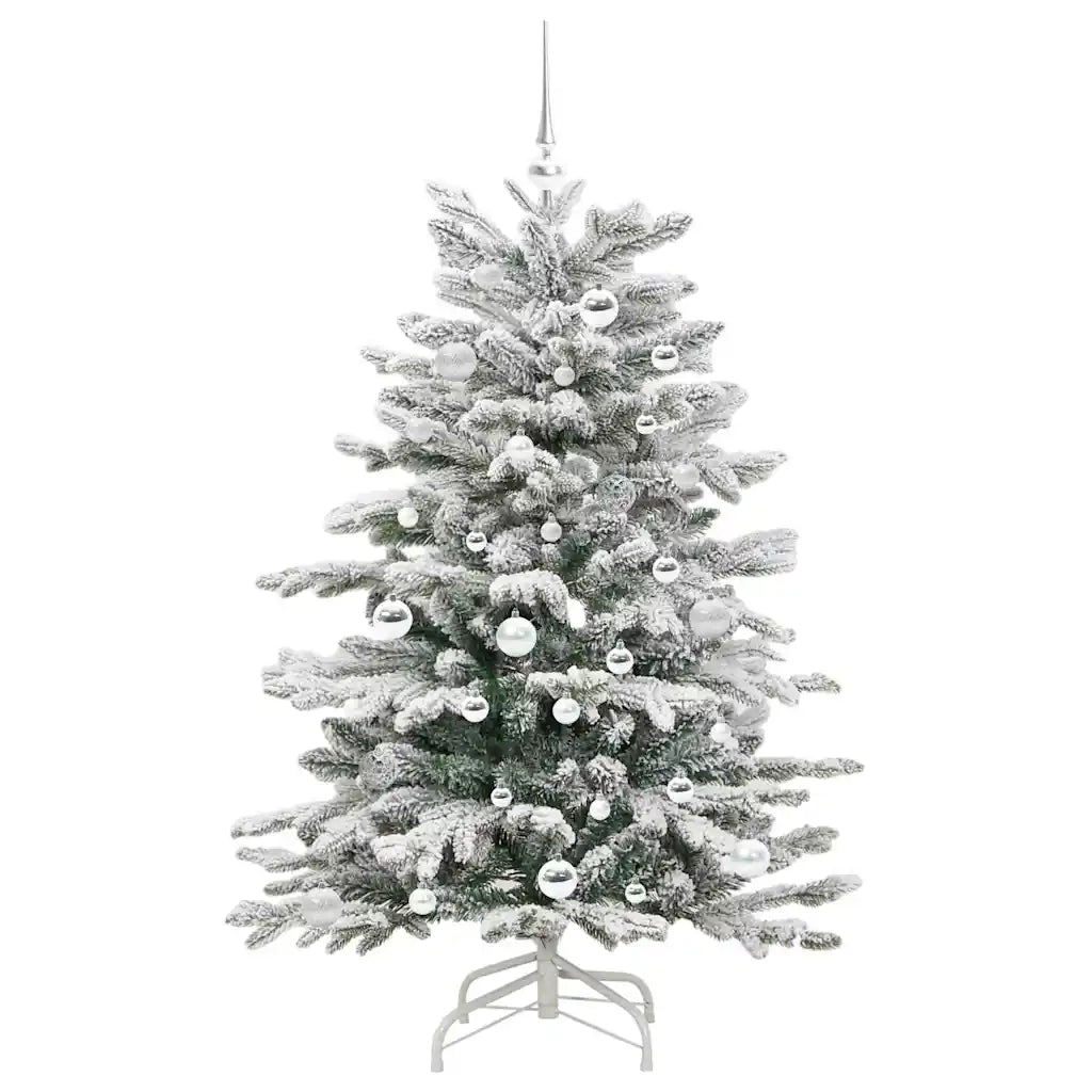 Albero di Natale | Decorazioni natalizie Artificiale con Rami Pieghevoli Bianco 150 cm
