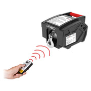 Verricello Elettrico con Comando a Distanza Cavo Uniko 300 w 907 kg 9,14 mt