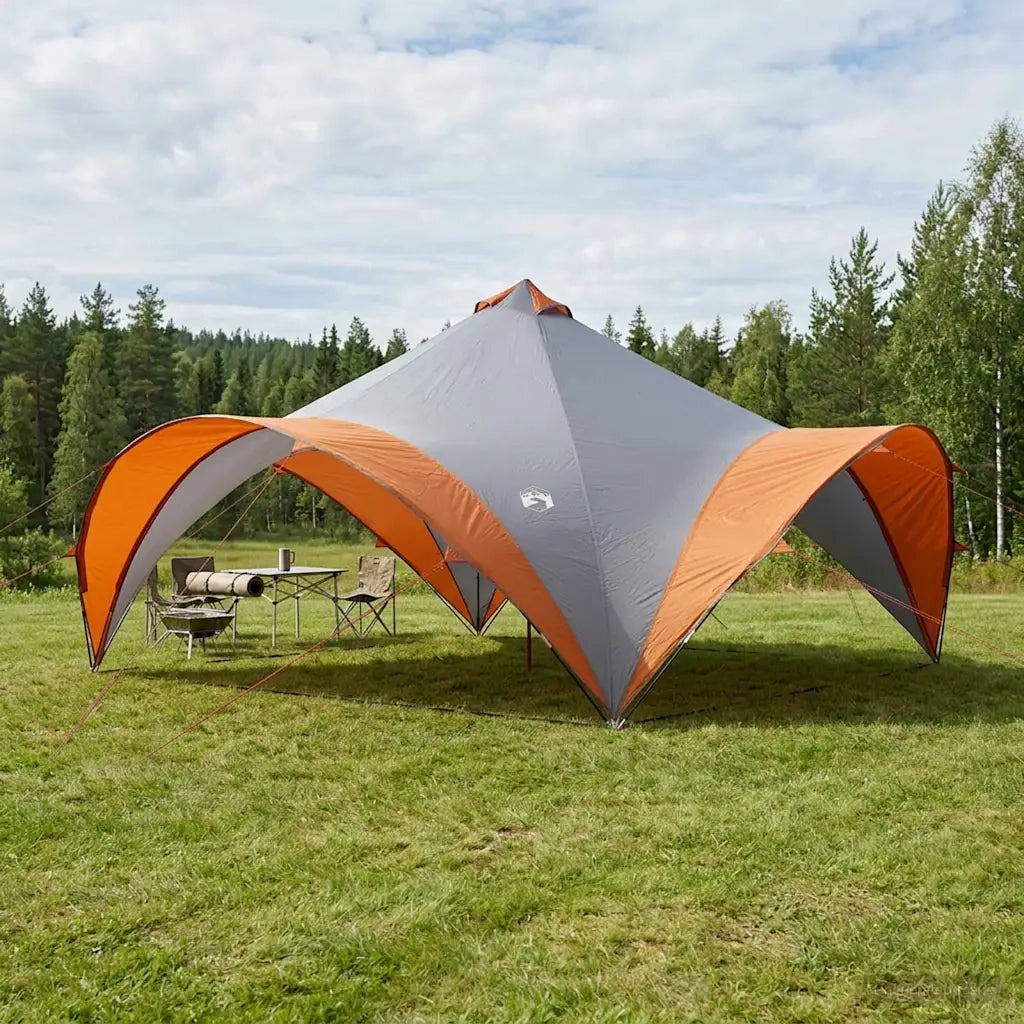 Tenda Party con tetto Grigio e arancione 600 x 600 x 400 cm 42028613