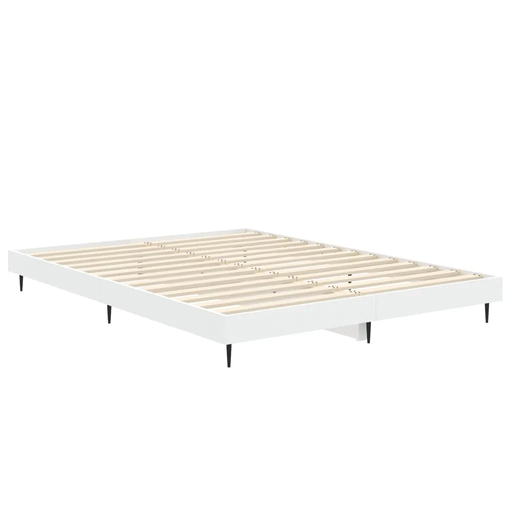 Giroletto-Struttura Letto Bianco 140x190 cm in Legno Multistrato 704696