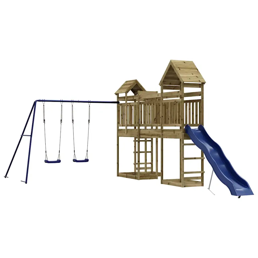 Set da Gioco da Esterno in Legno di Pino Impregnato 3156894