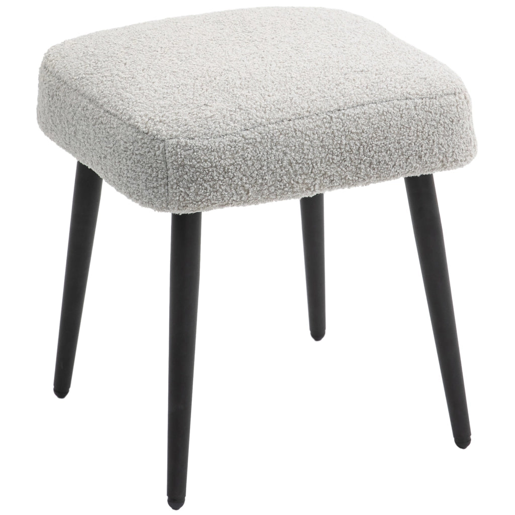 Pouf imbottito ¨C zephmum ¨C Grigio chiaro 42x42x44 cm