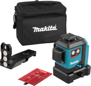 Makita SK700D 12V max CXT Lithium-Ion Cordless Self-Leveling 360° 3-Plane Red Laser, Class II, 635 nm, 2 mW, Tool Only