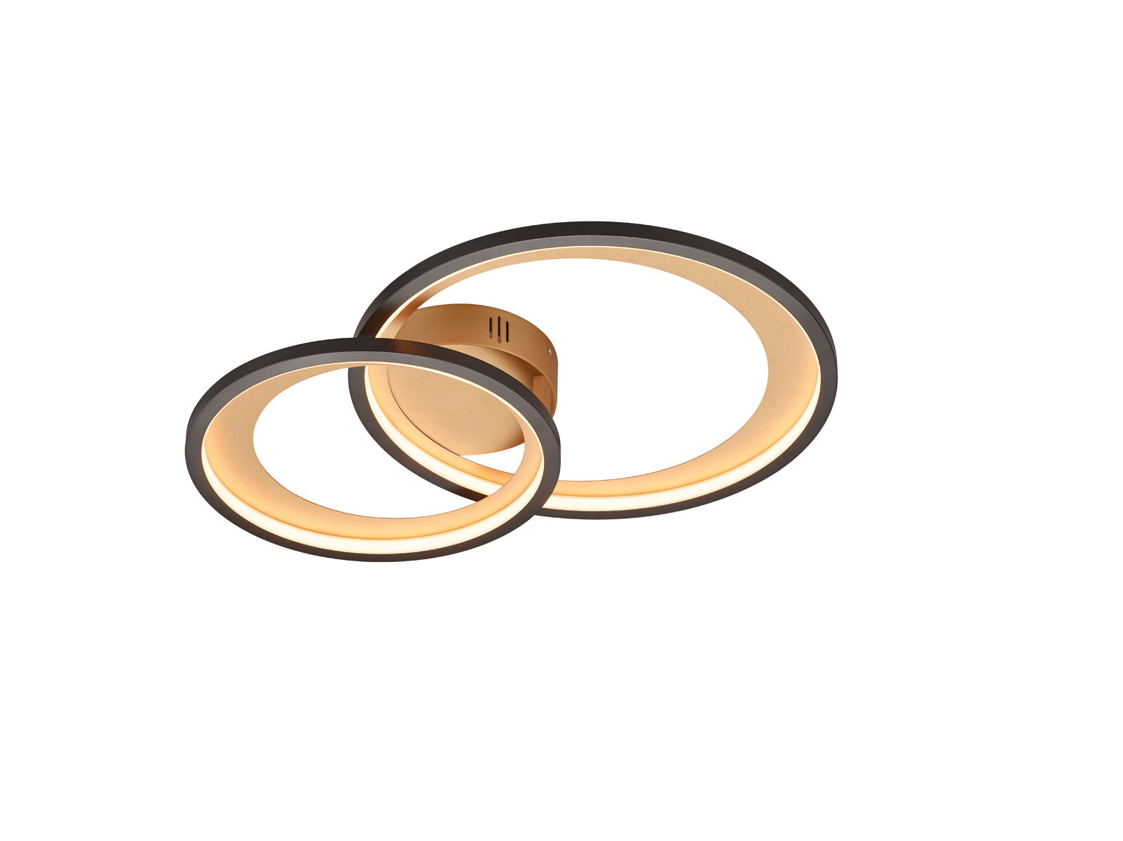 Plafoniera da Interno a LED in Metallo Nero Opaco