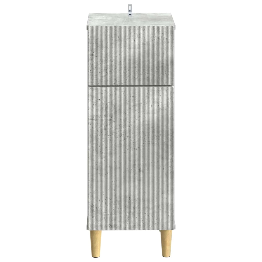Mobiletto da Bagno ARNHEM Grigio Cemento 30 x 31 x 80 cm 896608