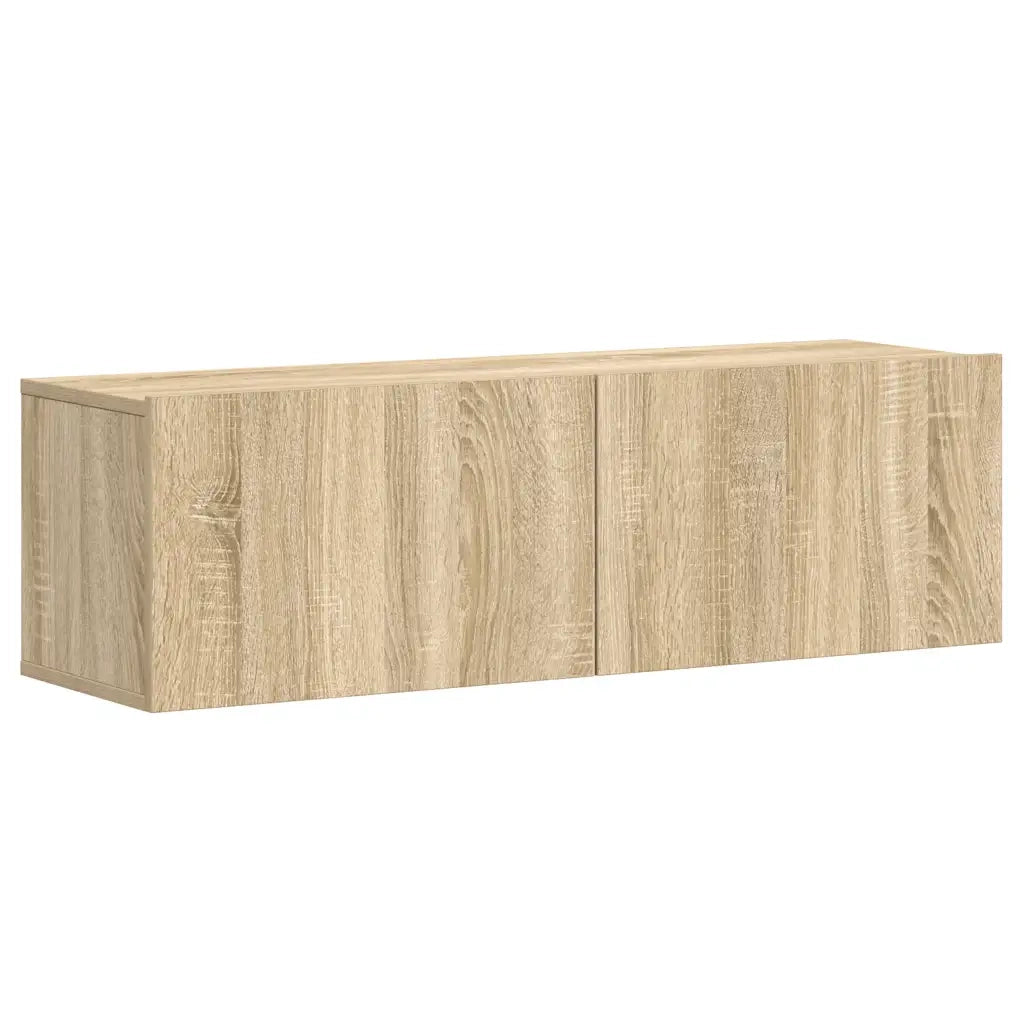 Set di Mobili Porta TV 3 pz Rovere Sonoma in Legno Multistrato 3078971