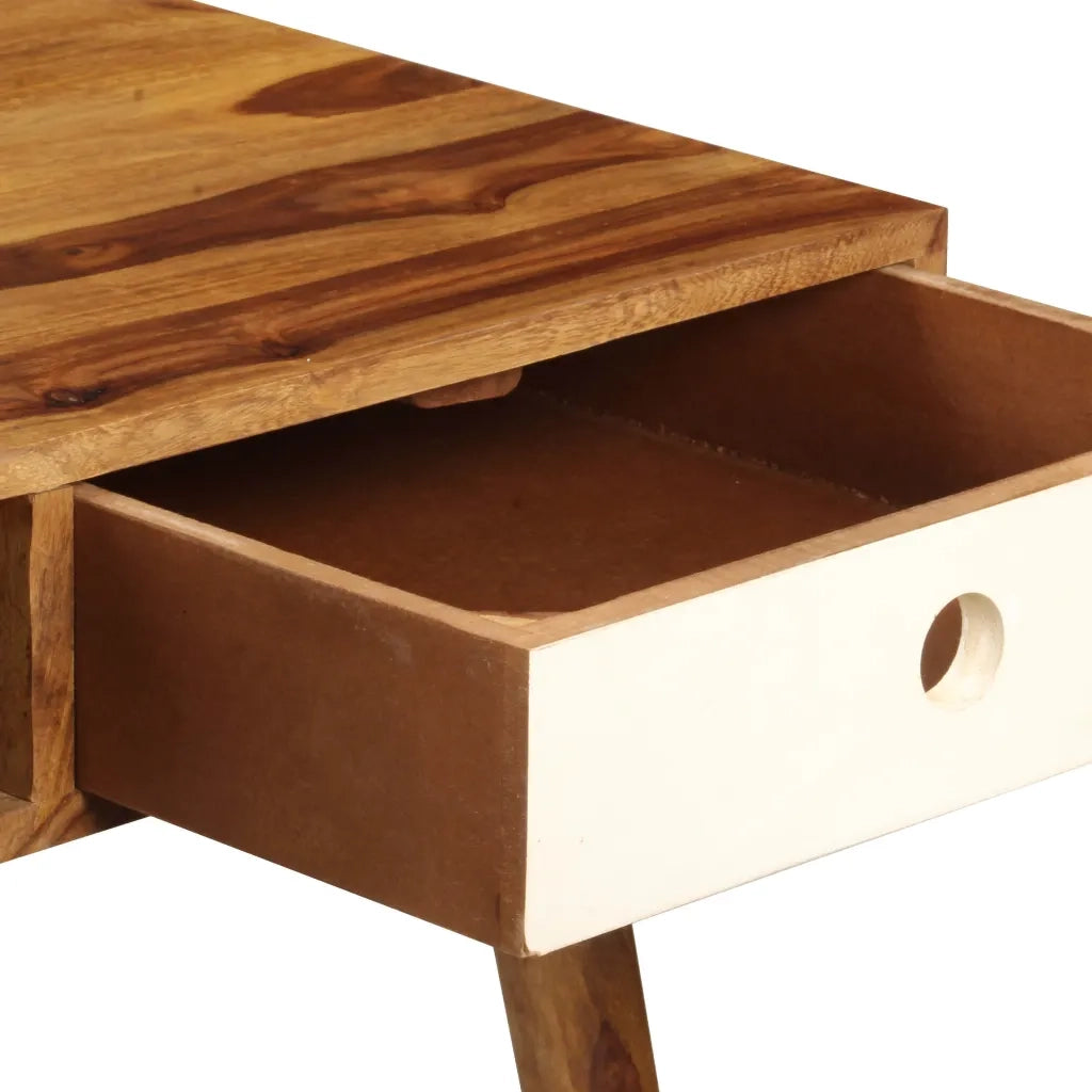 Scrivania in Legno Massello di Sheesham 110x55x76 cm cod mxl 69312
