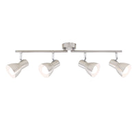 Spot Moderno Cup Metallo Nickel Satinato 4 Luci E14