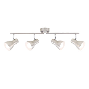 Spot Moderno Cup Metallo Nickel Satinato 4 Luci E14