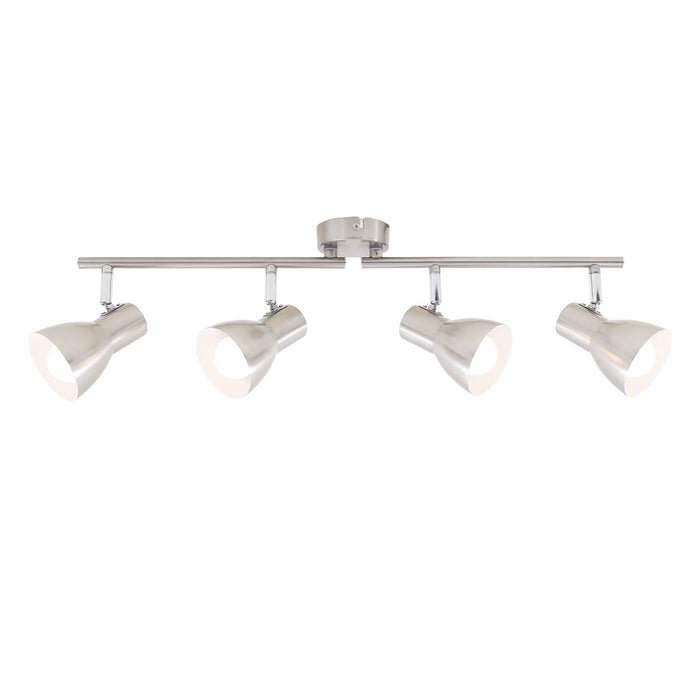 Spot Moderno Cup Metallo Nickel Satinato 4 Luci E14