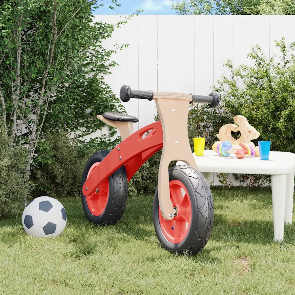 Bicicletta Senza Pedali per Bambini con Pneumatici Aria Rossa CFW6858060