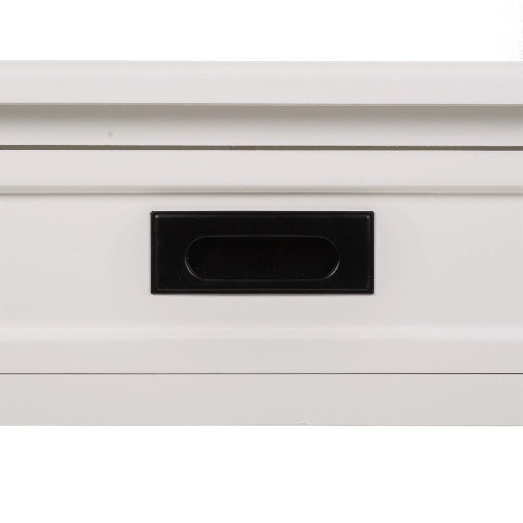 Mobile da ingresso in legno bianco 100x40x80h