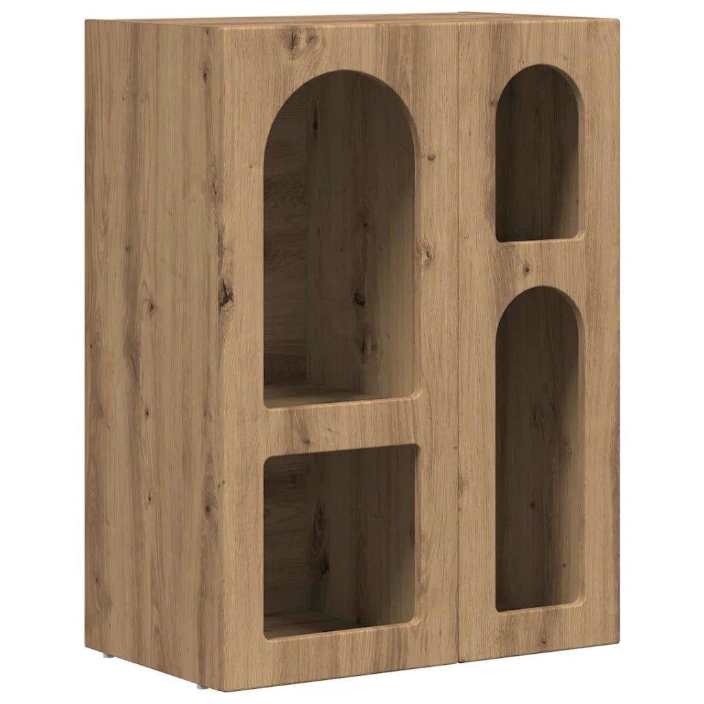 Credenza | Madia | Buffet da pranzo | Armadio da pranzo Rovere artigianale 59 x 35 x 80.5 cm Legno multistrato