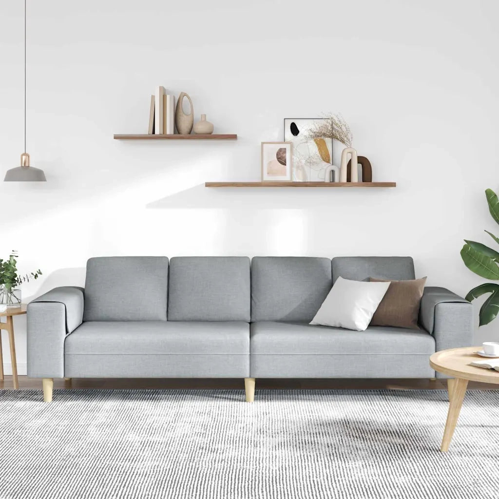 Set di divani Grigio chiaro Tessuto