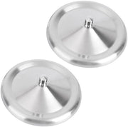 Set di coperchi 10 cm - 2 pezzi - Acciaio inossidabile - Antigelo - Leggero - Facile da utilizzare - Progettazione pratica - Coperchio con beccuccio