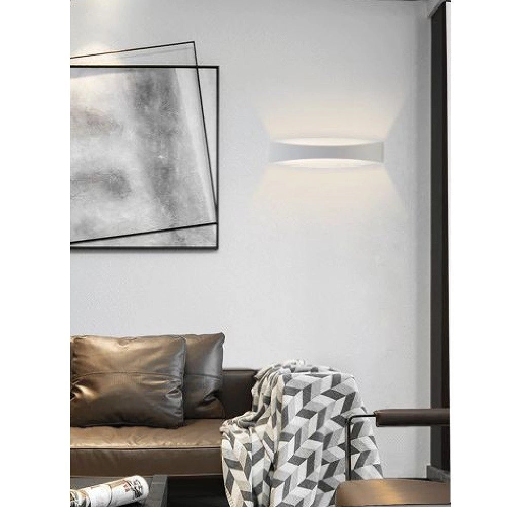 Trade Shop - Applique Lampada Da Parete Luce Led Moderna 12 Watt Luce 4000k 6500k 3000k E59-b -