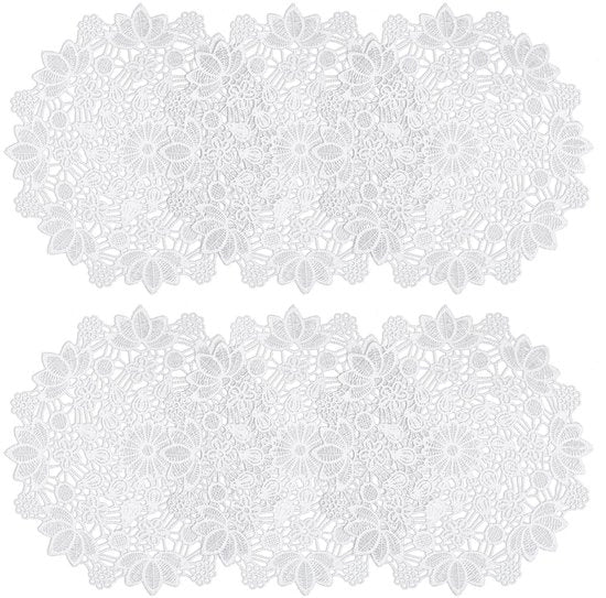 6 pezzi di coperte a maglia manuale piccole - Ideali come tovaglia o sottopiatto