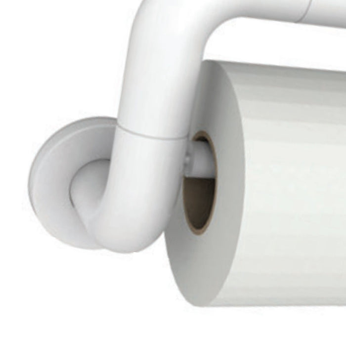 Maniglia disabili a -u- con portarotolo bianco, goman