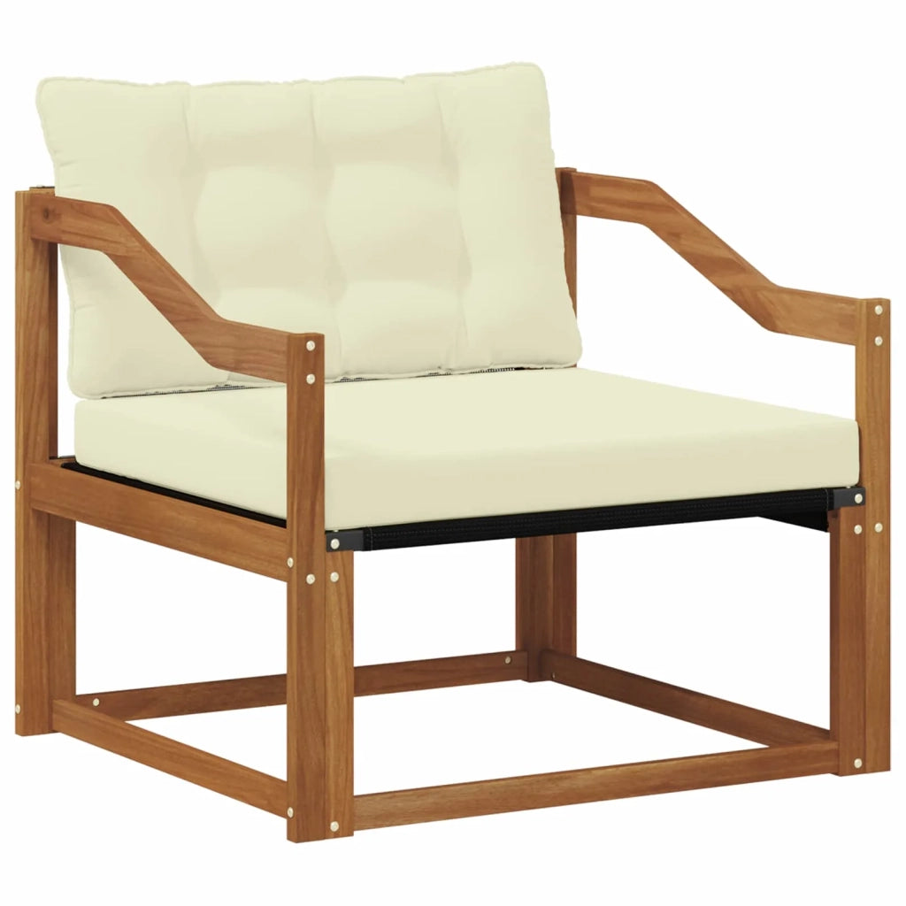 Set di divani da esterno-Sofa da giardino Legno di Acacia Massello e Textilene 673086