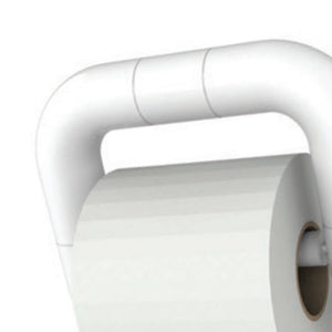 Maniglia disabili a -u- con portarotolo bianco, goman