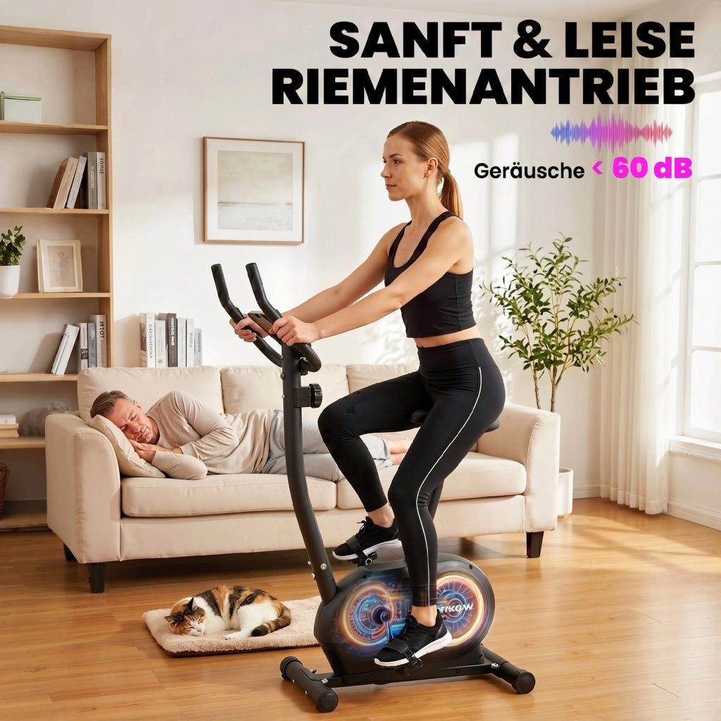 Cyclette da Casa con App e Monitor LCD ¨C Xylo ¨C Regolabile in Altezza