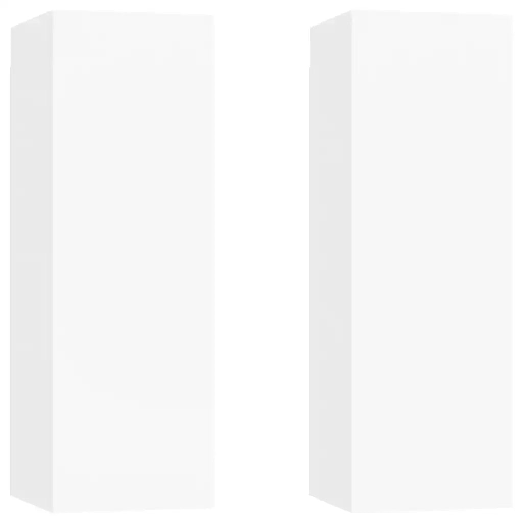 Mobili TV Bianchi 2 pz 30,5x30x90 cm in Truciolato cod mxl 33960