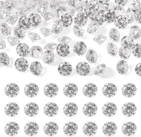 Zirkonia Facette 100 Stuks - Diametro 3 mm - Sierade con Pietre CZ - Strass Cabochon - Collana Quadrata - Stelle in Zirkonia - Decorazioni con Diamanti Facettati
