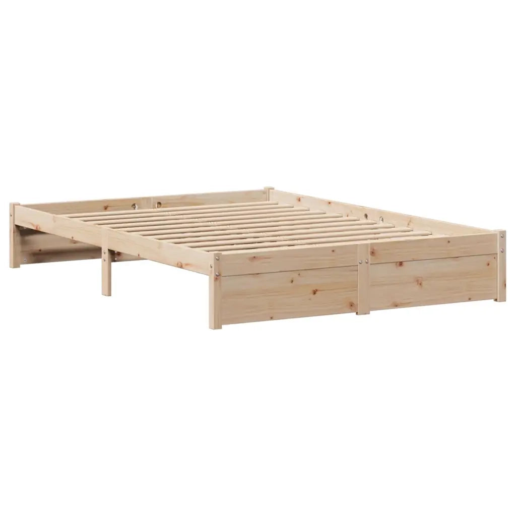 Letto senza Materasso 140x190 cm in Legno Massello di Pino