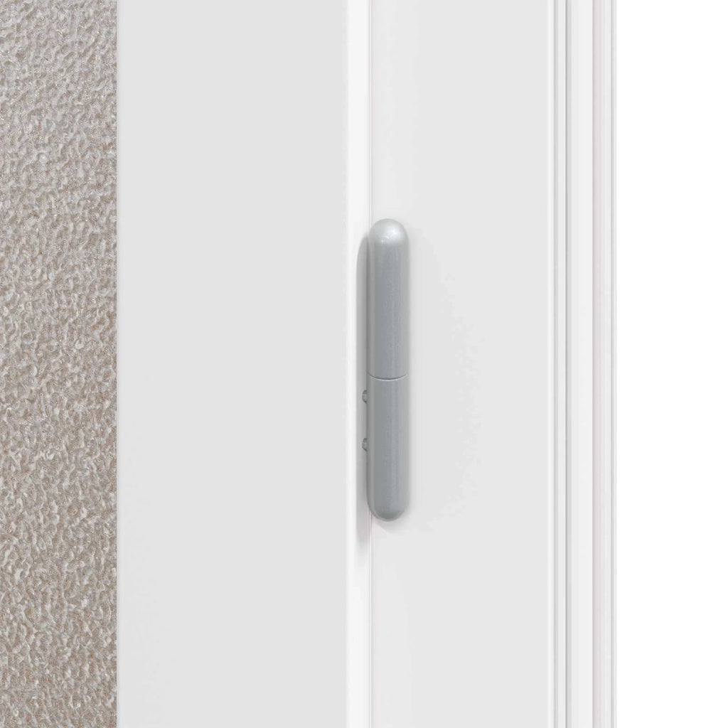 Porta d'ingresso laterale Bianco 98 x 198 cm PVC 3445757