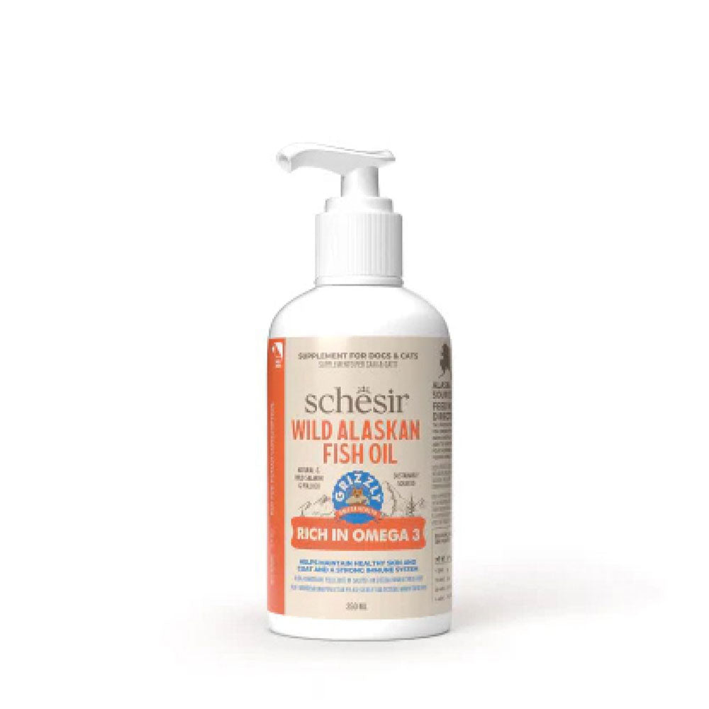 Schesir Grizzly Olio Salmone Selvatico dell’Alaska per Cani e Gatti