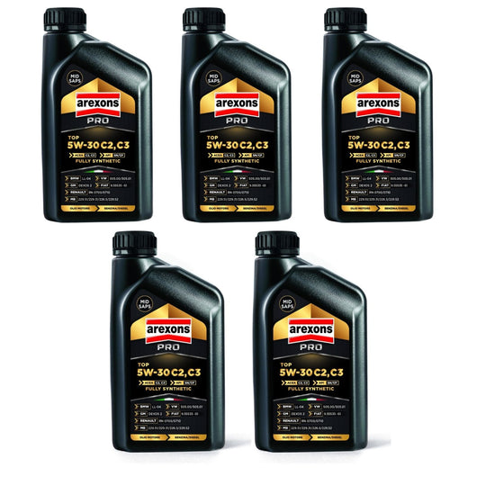 Arexons Olio Auto Pro 5w-30 C2/c3 Benzina/diesel Low Sap Confezione da 5 Litro