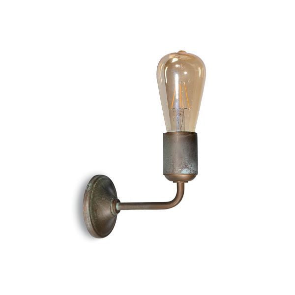 APPLIQUE DA PARETE IN OTTONE ANTICATO 1XE27 SERIE LUMEN MORETTI