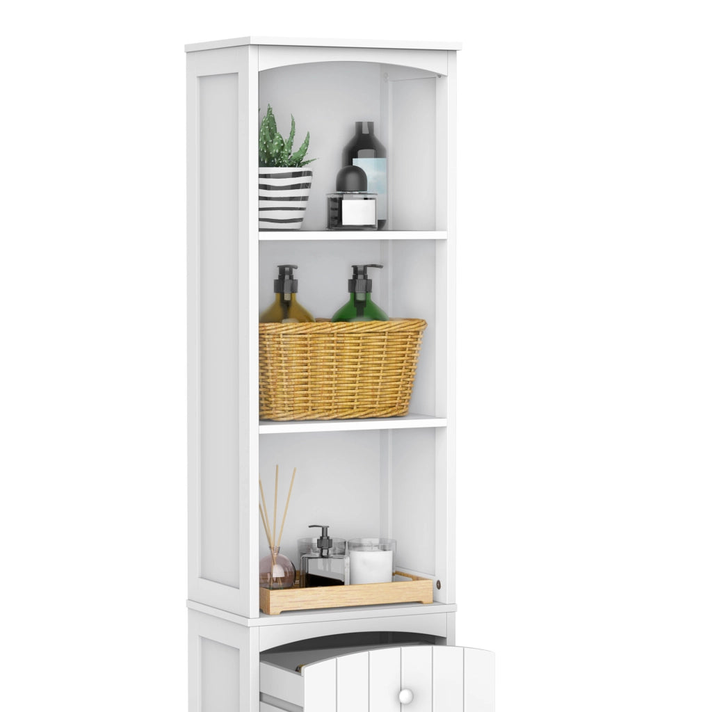 Colonna Mobile Bagno ¨C zephmum ¨C Bianco 34x24x170 cm