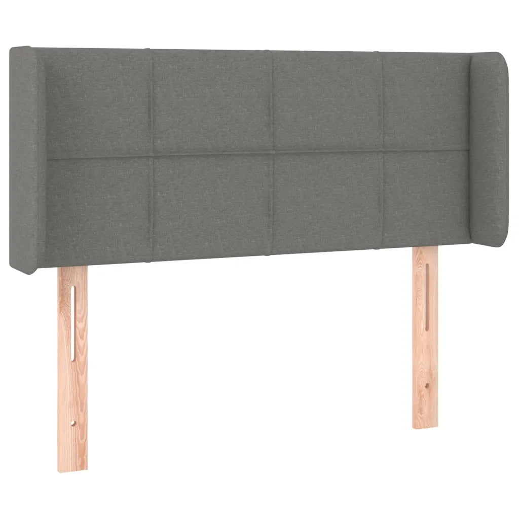 Testiera ad Orecchio Grigio Scuro 83x16x78/88 cm in Tessuto 3118743
