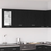 Armadi a muro  - 2 confezioni - Rovere nero, 100x31x60 cm - Realizzati in legno ingegnerizzato