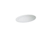 Piatto ovale in melamina bianco 25 x 18 x 2.2 cm per Campeggio o Mare