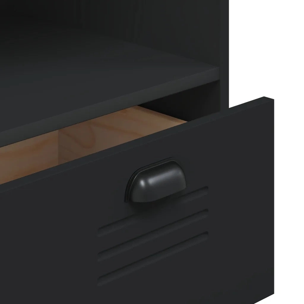 Libreria VIKEN Nera 80x40x80 cm in Legno Multistrato 374945