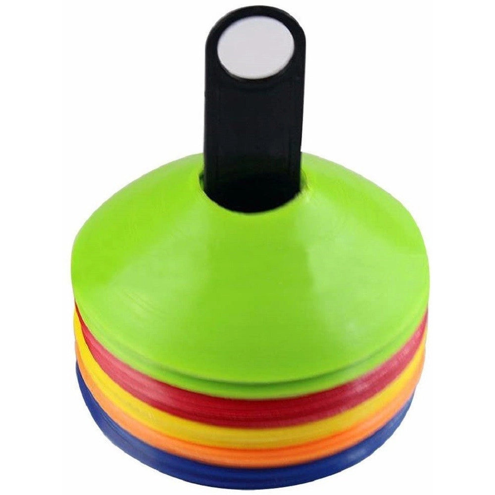 Trade Shop - Confezione Da 10 Pezzi Coni A Disco Per Il Calcio Basket Agility Formazione -