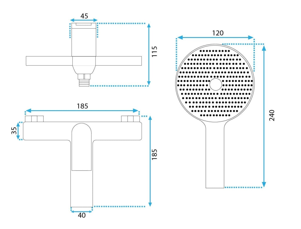 Rubinetto Da Vasca Rea Avalon Titanium
